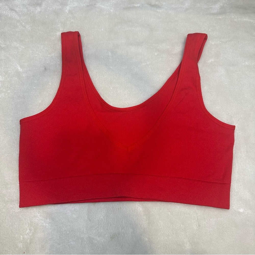 SWS Essentials Red Sports Bra Size Large